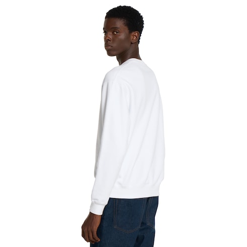 Sweat-shirt en jersey de coton à imprimé
