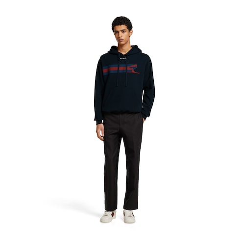 Cotton jersey sweatshirt with print