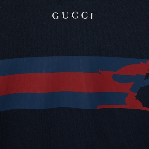 Cotton jersey sweatshirt with print
