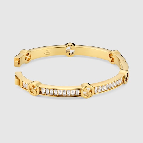 Bracelet-manchette Gucci Blondie avec cristaux