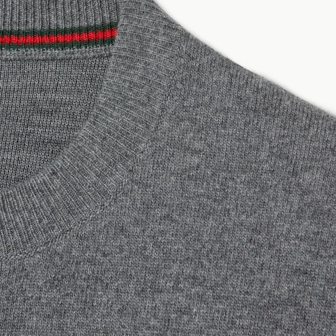 Jersey de punto doble de cashmere y lana