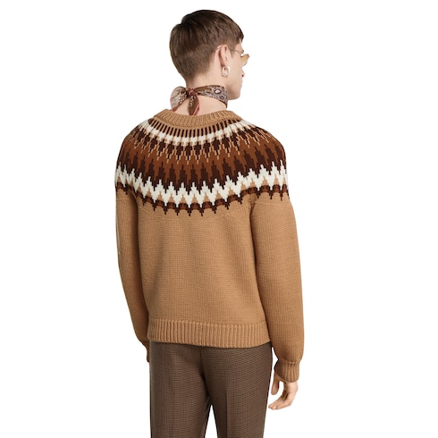 Pullover aus grobem Wollstrick