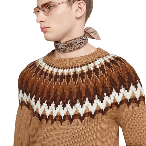 Chunky wool knit sweater