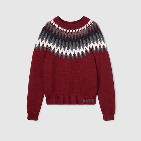 Chunky wool knit sweater