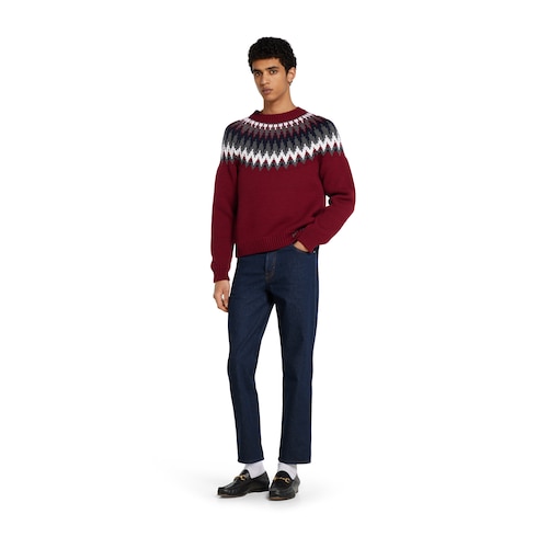 Chunky wool knit sweater