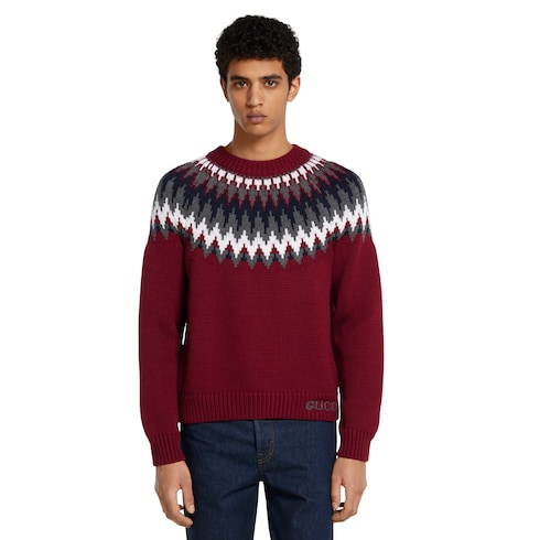 Chunky wool knit sweater