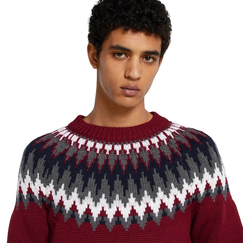 Chunky wool knit sweater
