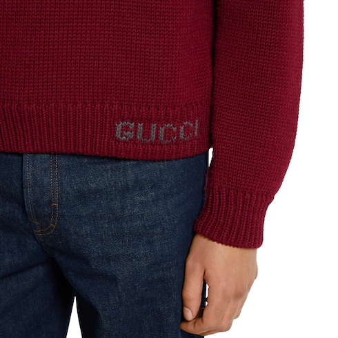 Chunky wool knit sweater