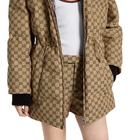 Veste bouffante en toile GG