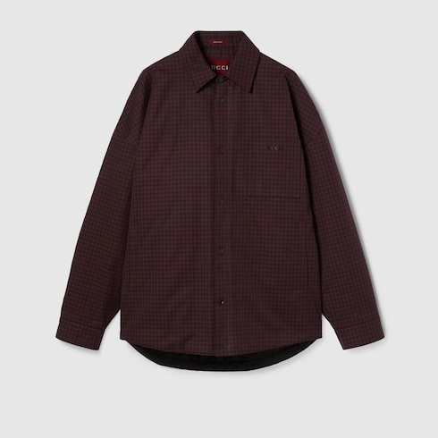 Wattierte Jacke aus Baumwolle mit Vichykaro