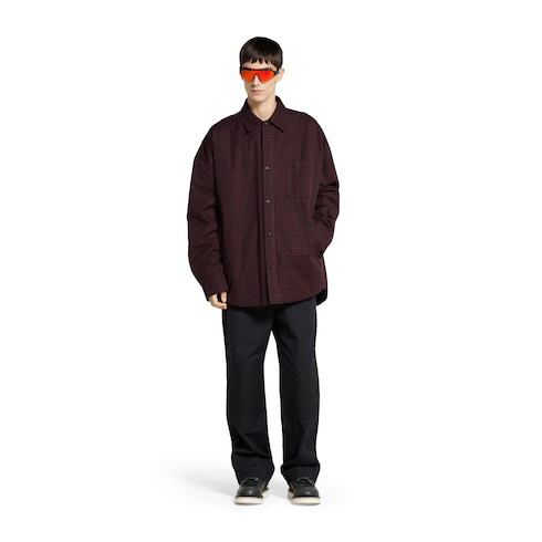 Cotton gingham padded jacket