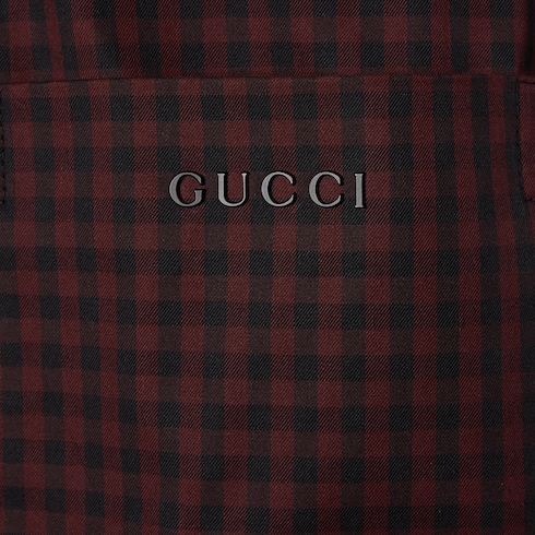 Cotton gingham padded jacket