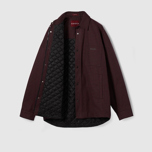 Wattierte Jacke aus Baumwolle mit Vichykaro
