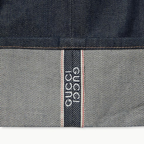 Pantalón de denim con Gucci de selvedge