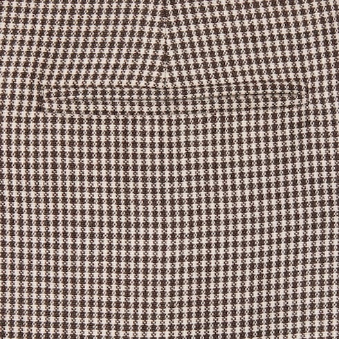 Chemise en laine à motif vichy avec broderie