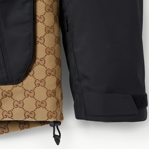 GG technical fabric jacquard jacket