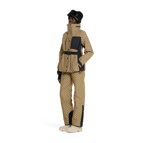 Pantalón de jacquard de tejido técnico con GG