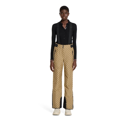 Pantalón de jacquard de tejido técnico con GG