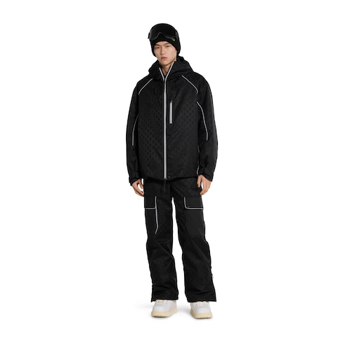 GG technical fabric jacquard jacket