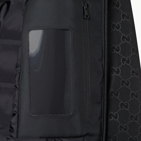 GG technical fabric jacquard jacket