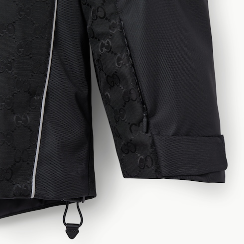 GG technical fabric jacquard jacket