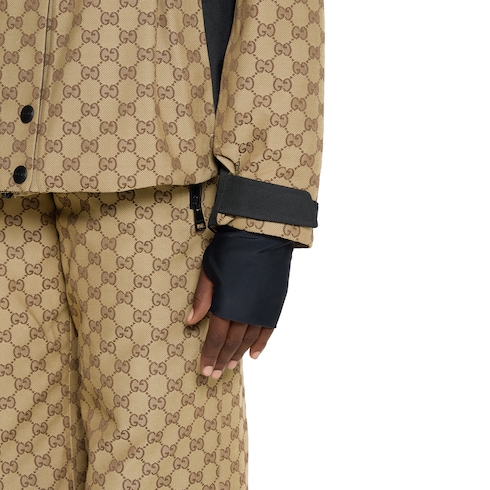 Chaqueta de jacquard de tejido técnico con GG
