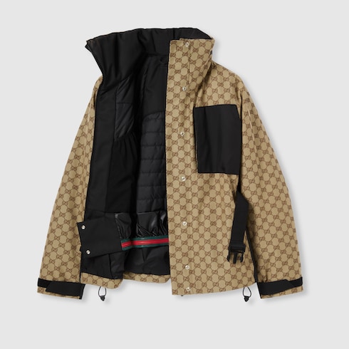 Chaqueta de jacquard de tejido técnico con GG