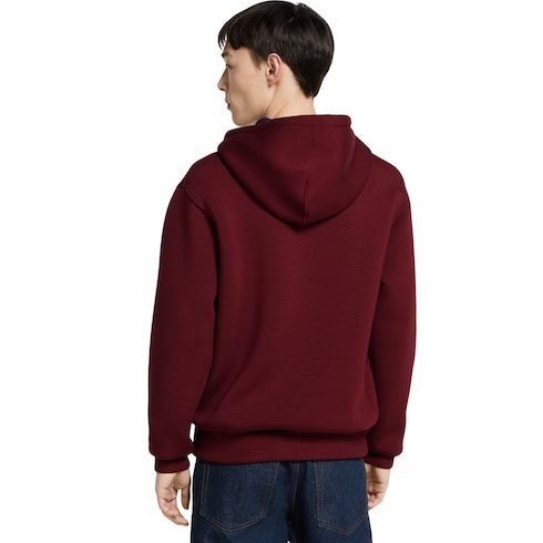 Double cotton viscose jersey zip jacket