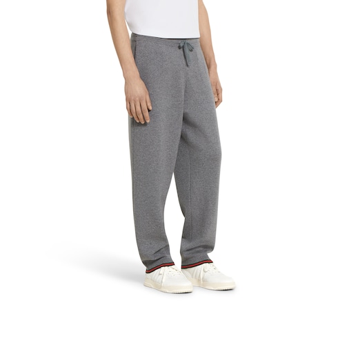 Wool cashmere knit double leisure pant