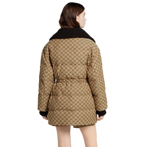Veste bouffante en toile GG