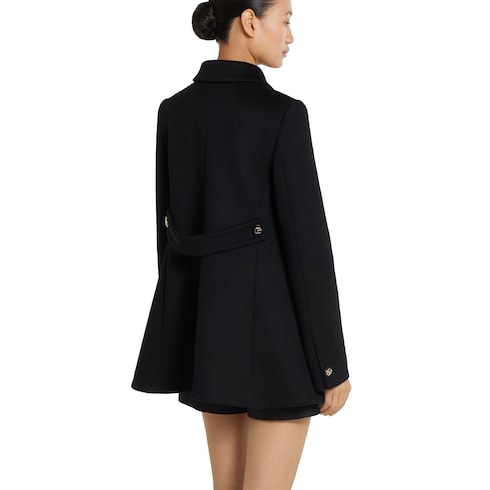 Manteau en laine avec boutons à détail Mors