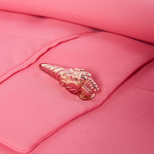 Veste en crêpe de laine et soie avec tigre