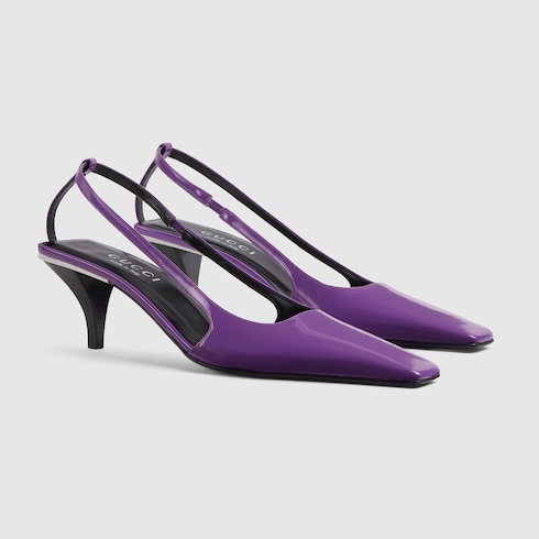 Chaussures à bride arrière avec logo en cristaux pour femme