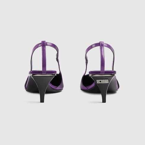 Chaussures à bride arrière avec logo en cristaux pour femme