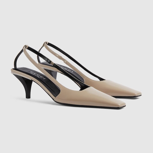 Zapato con tacón descubierto y cristal mujer