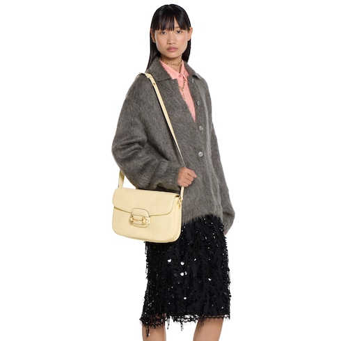 Mittelgroße Gucci Horsebit 1955 Aura Schultertasche