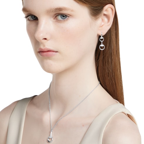 Gucci Horsebit Ohrhänger Diamanten 18k Gold  