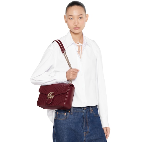 Bolsa para el hombro grande GG Marmont
