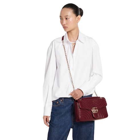 Bolsa para el hombro grande GG Marmont
