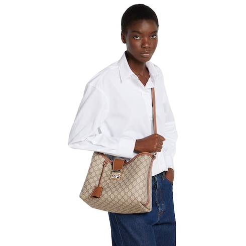 Padlock large shoulder bag
