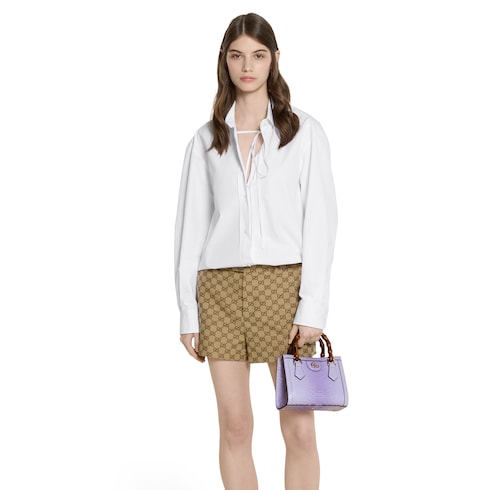 Bolso tote pequeño Gucci Diana de pitón