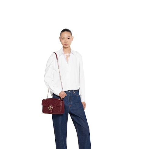 Bolsa para el hombro grande GG Marmont
