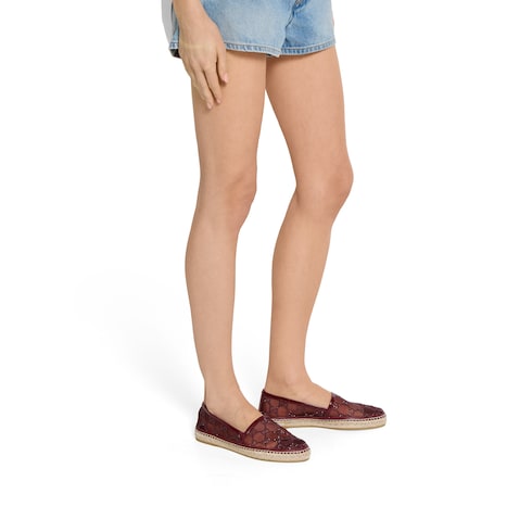 Espadrillas donna con cristalli GG