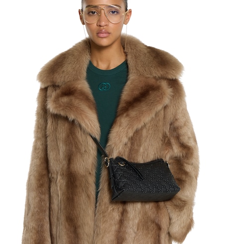 Bolsa para el hombro pequeña GG Emblem