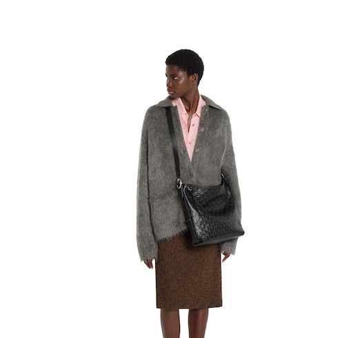 Bolsa para el hombro mediana GG Emblem