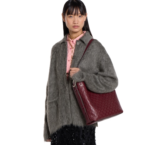 Bolsa para el hombro mediana GG Emblem