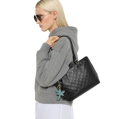 Mittelgroßer GG Emblem Shopper