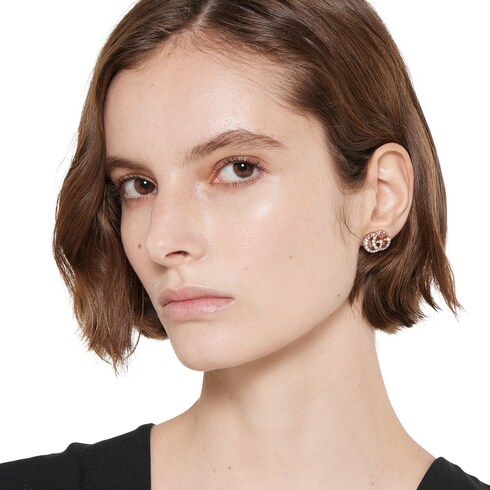 GG Marmont crystal earrings