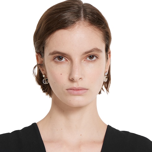 GG Marmont crystal earrings