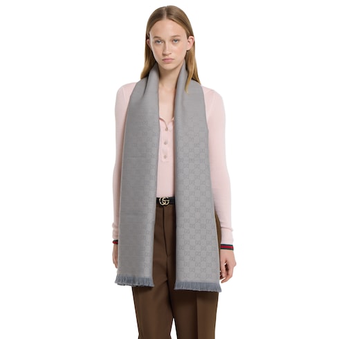 GG wool scarf